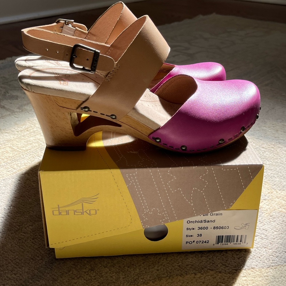 Dansko Orchid Sand Heeled Sandals